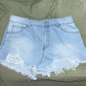 Blue Jean shorts, size M/L
